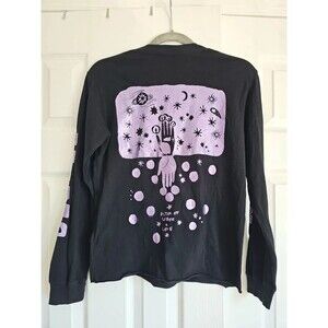 Mother Denim Boxy Goodie Goodie Long Sleeve Tee "Cosmic Download"
